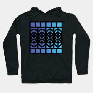 “Dimensional Cloning” - V.3 Blue - (Geometric Art) (Dimensions) - Doc Labs Hoodie